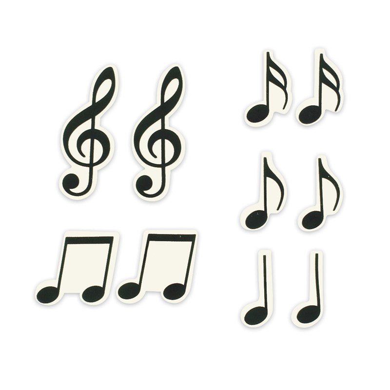 Sweet Decor Musical Notes -5 designs - Pack of 10 - The Cooks Cupboard Ltd