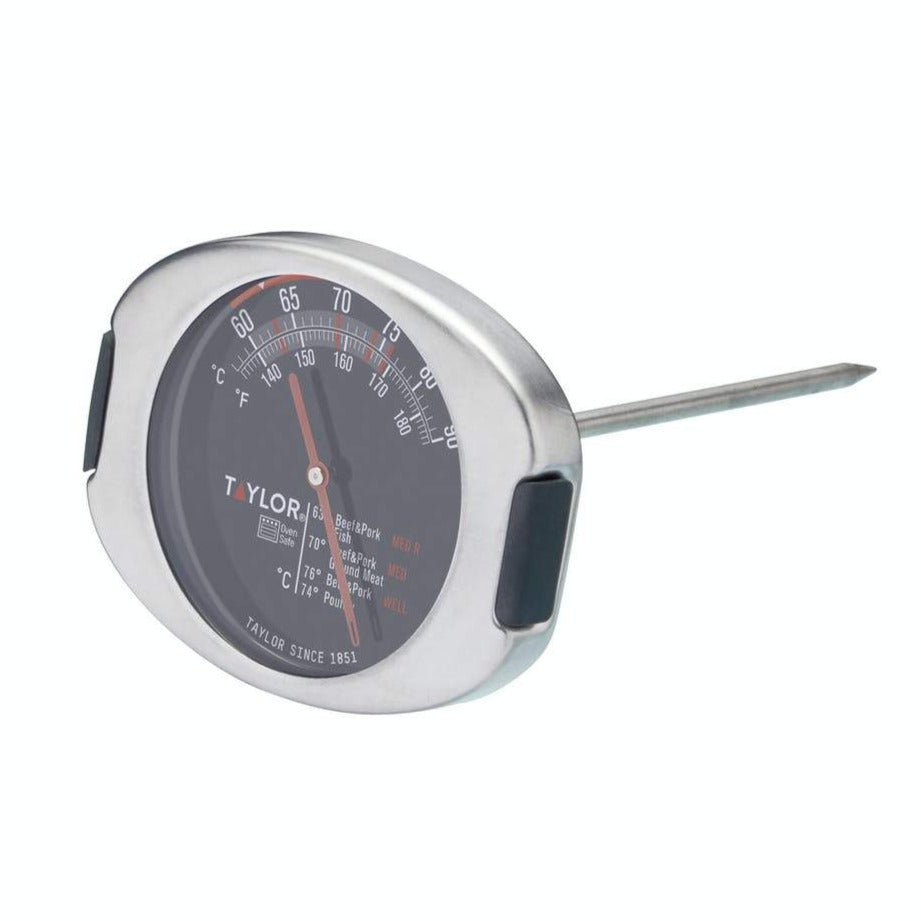 Taylor Pro Stainless Steel Leave-In Meat Thermometer - The Cooks Cupboard Ltd