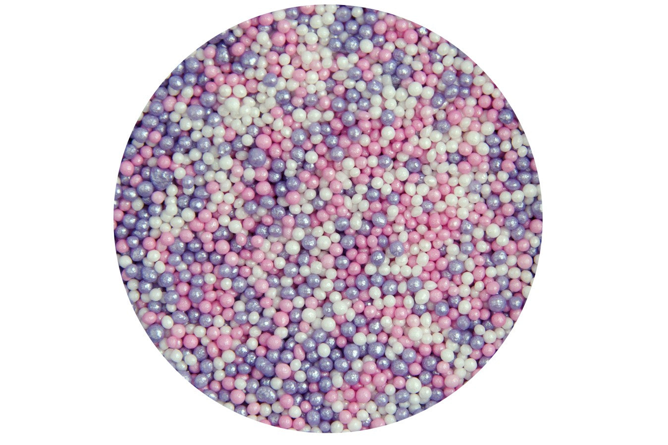 Pink Purple and White edible sugar Hundreds and Thousands - The Cooks Cupboard Ltd