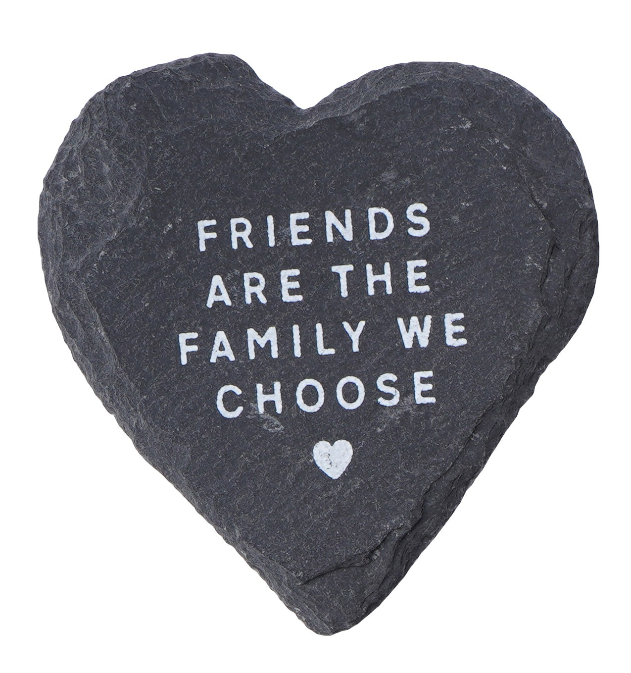 Slate Kitchen Magnet Heart Shape - Friends are The Family We Choose - The Cooks Cupboard Ltd