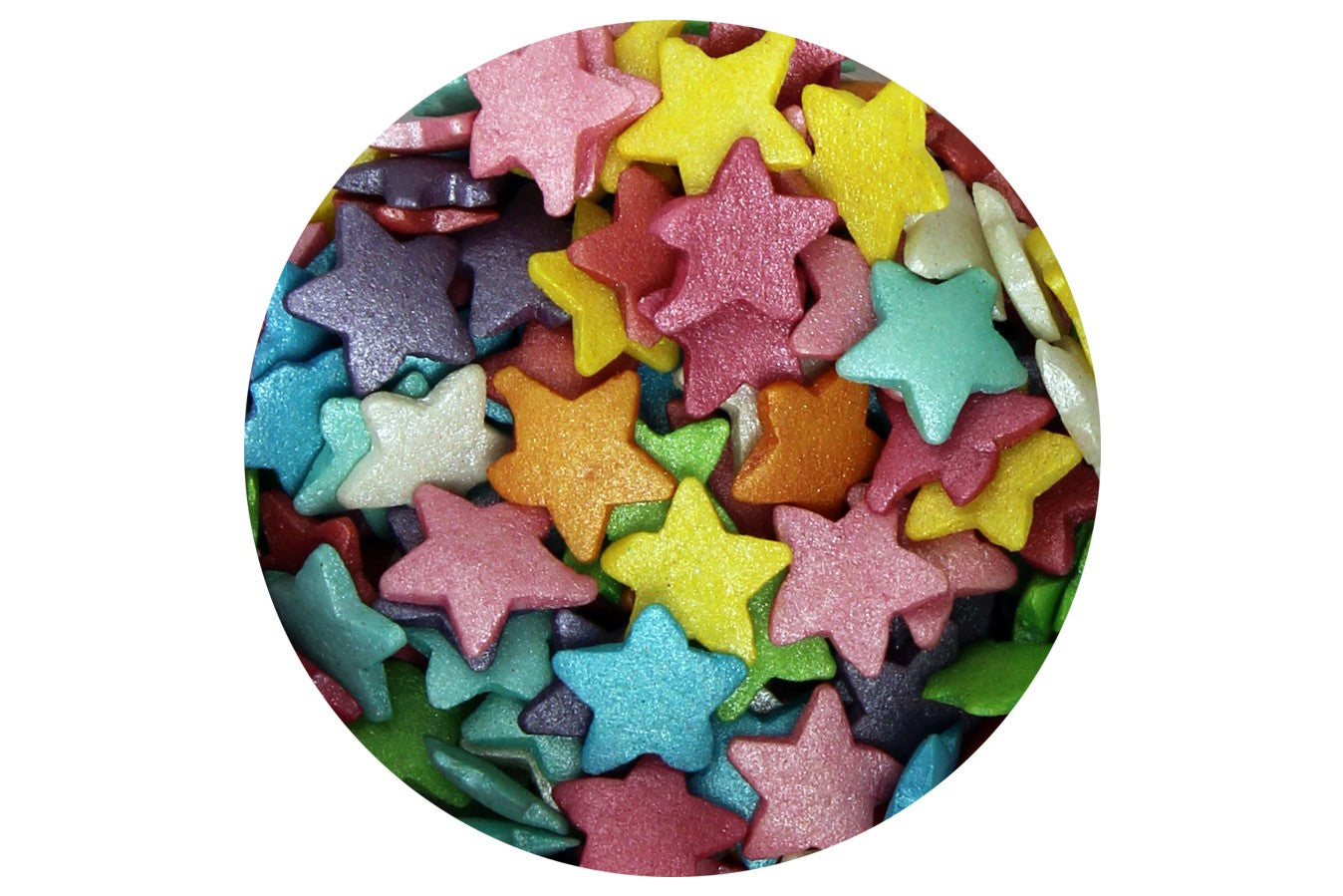 Twist Ingredients Jumbo Colourful Stars Edible Cake / Cupcake Sprinkles Bulk Bag 800grams - The Cooks Cupboard Ltd
