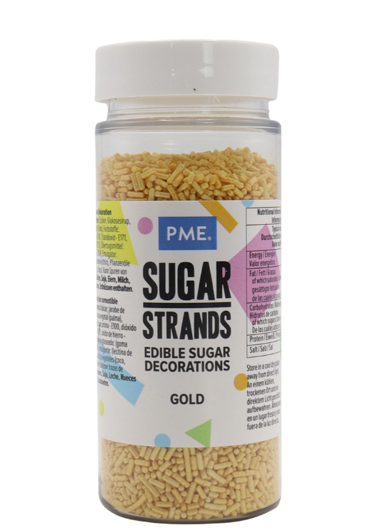 PME Gold Sugar Strands 80 Grams