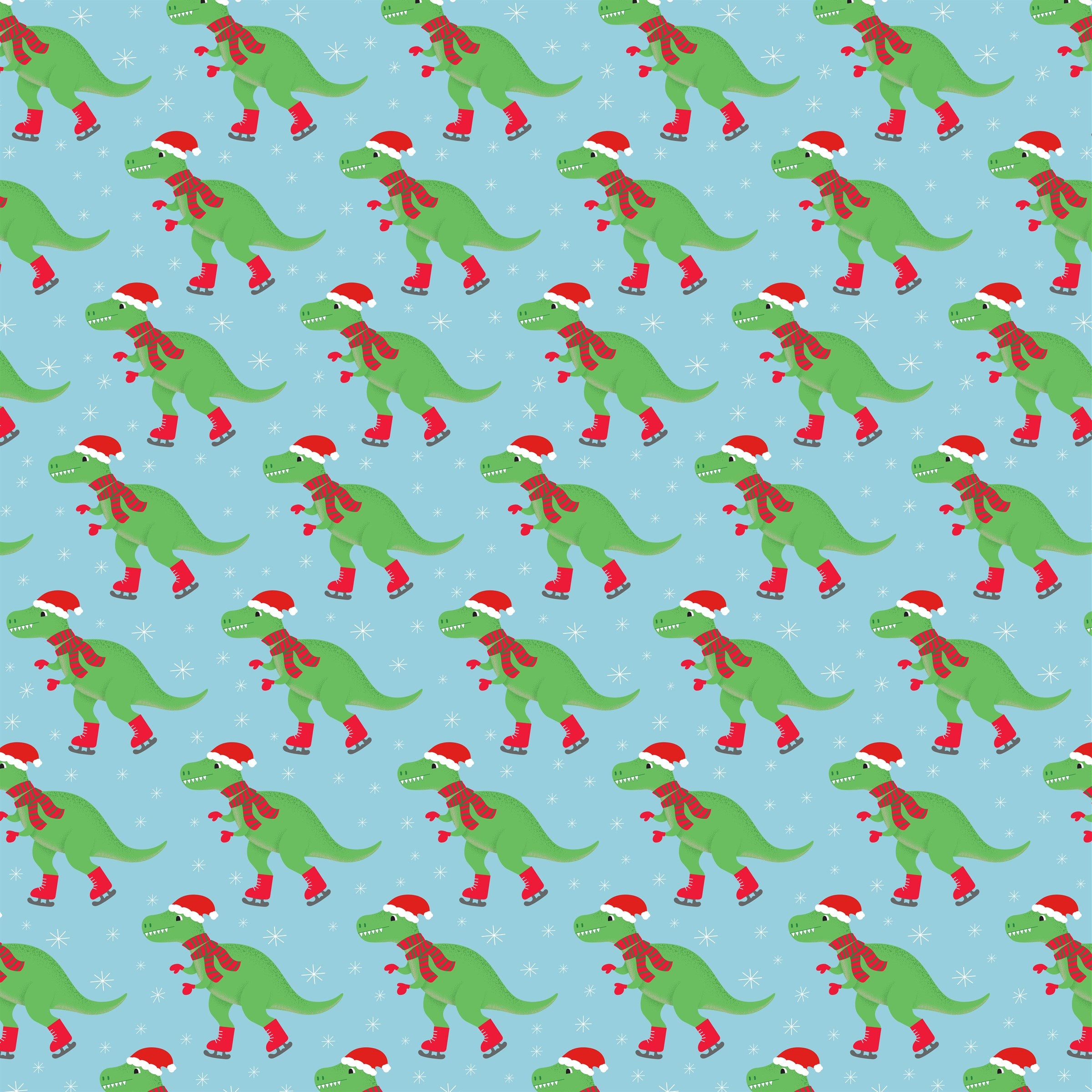Sass and Belle Christmas Roarsome Dinosaur Wrapping Gift Wrap Paper - Kate's Cupboard