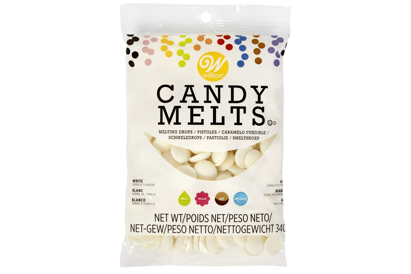 Wilton Candy Melts / Buttons - White - 12oz - The Cooks Cupboard Ltd