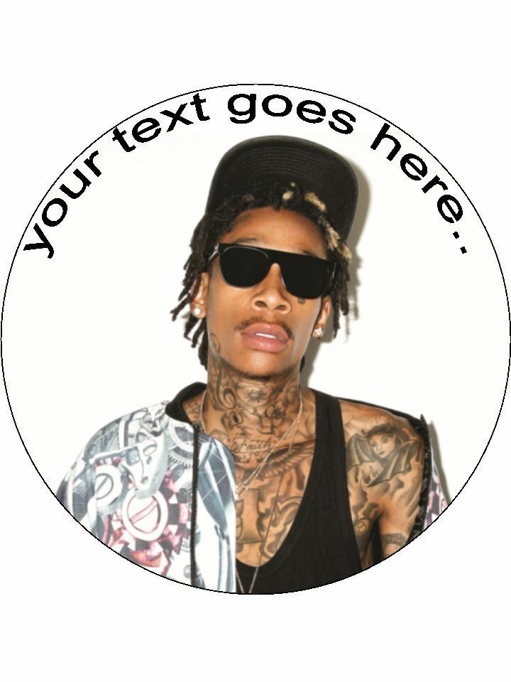 Wiz Khalifa artist Personalised Edible Cake Topper Round Icing Sheet - The Cooks Cupboard Ltd