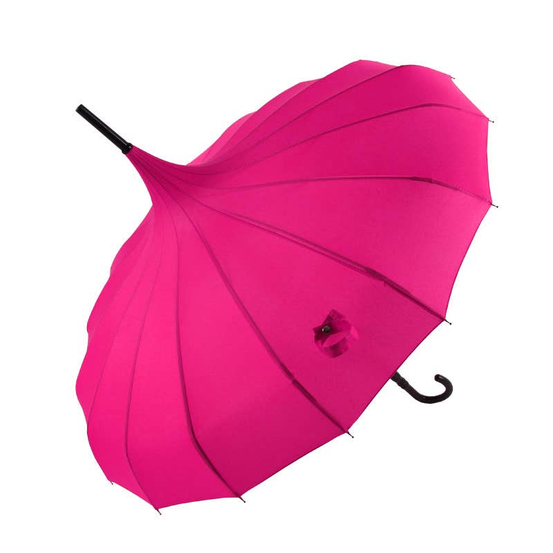 Boutique Classic Pagoda Umbrella in Rose Pink