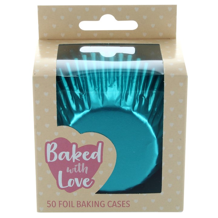 BWL - Aqua Foil Cupcake  Baking Cases - 50 pack - Kate's Cupboard