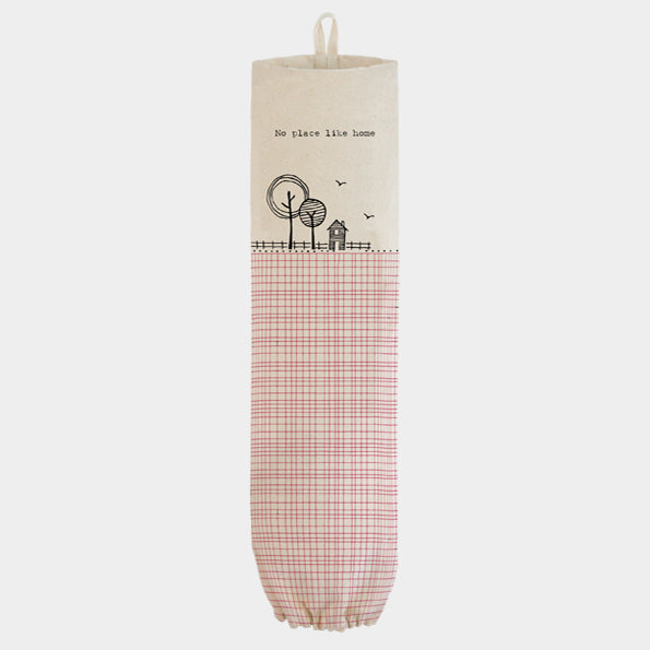 Cotton Shopping Bag Holder / Organiser - No Place Like Home - Kate's Cupboard