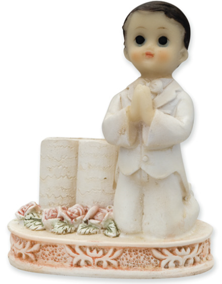 Praying Boy with Bible Communion Cake Topper - The Cooks Cupboard Ltd