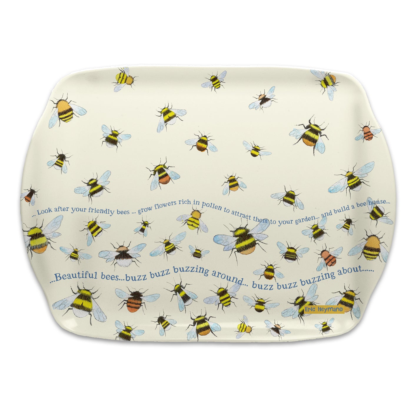 Busy Bee Melamine Tray  by Eric Heyman - Emma Ball - Kate's Cupboard