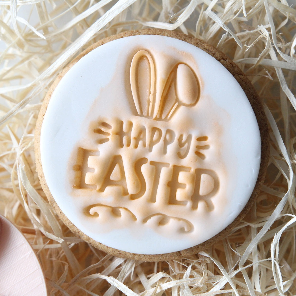 Little Biskut Cookie / Cupcake Embosser Press - Happy Easter - Kate's Cupboard