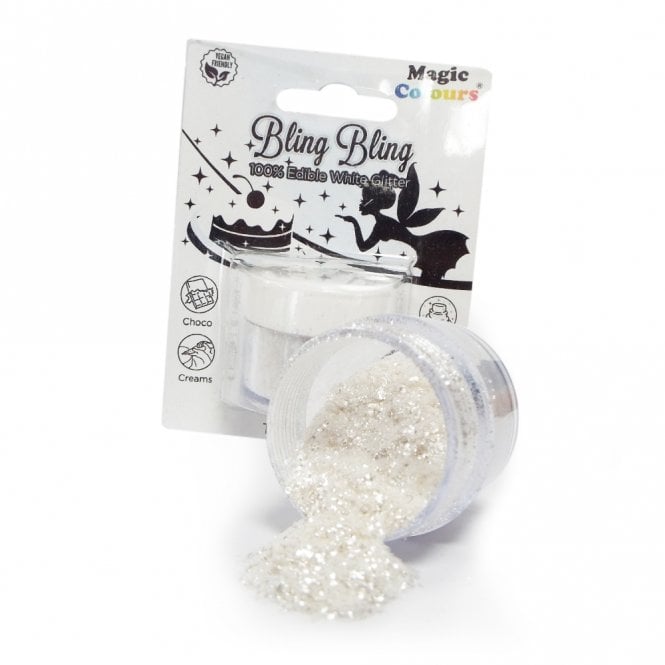 Bling Bling Magic Colours 100% Edible White Glitter