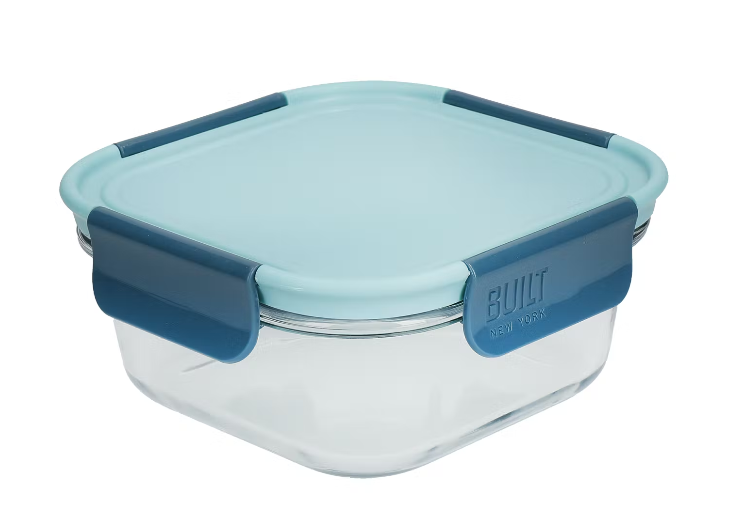 Built Retro Glass 700ml Lunch Box with Clip Seal Plastic Lid