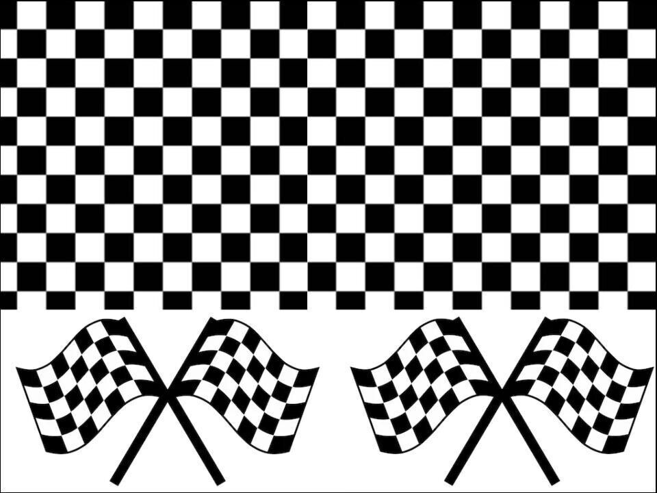 racing Flag Black White Check Checkered
