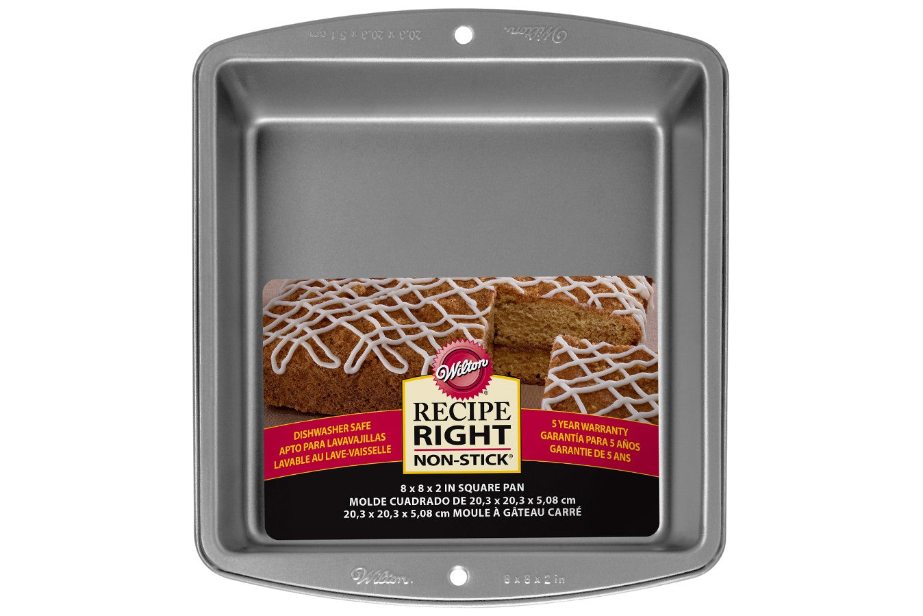 Recipe Right Square Cake Tin 8" - The Cooks Cupboard Ltd