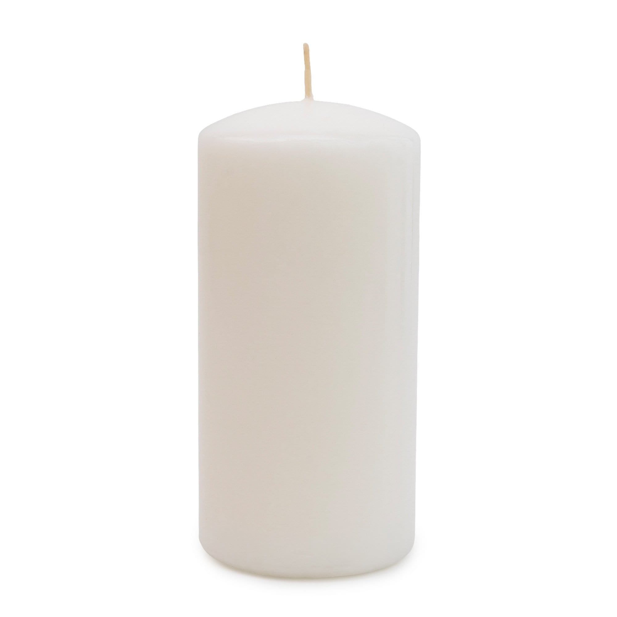 Luxury White Pillar Candle 15cm Tall - Unscented - Kate's Cupboard