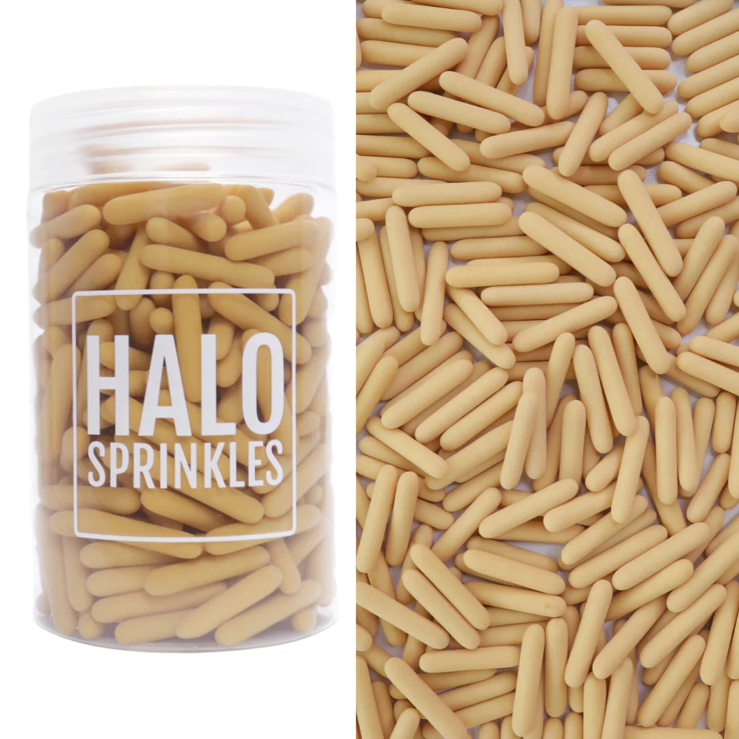 Halo Sprinkles - Luxury Sprinkles - Matte Caramel Rods