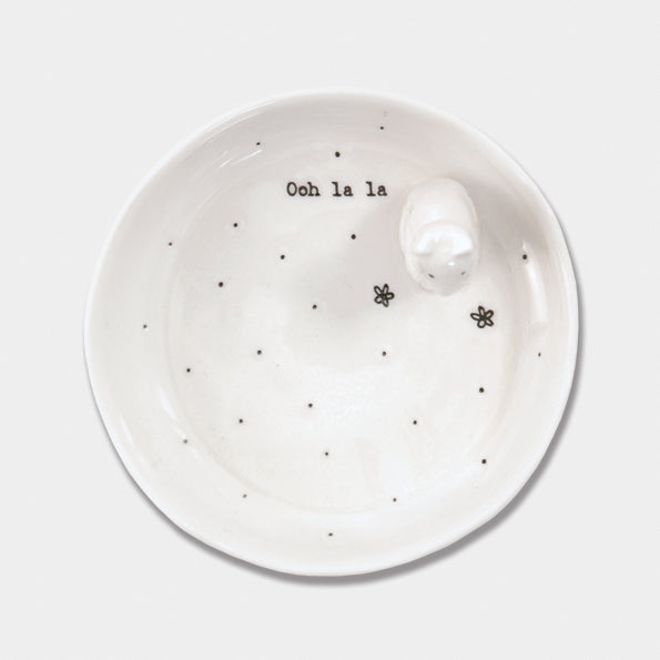 Porcelain Cat Trinket / Jewellery Dish - Kate's Cupboard