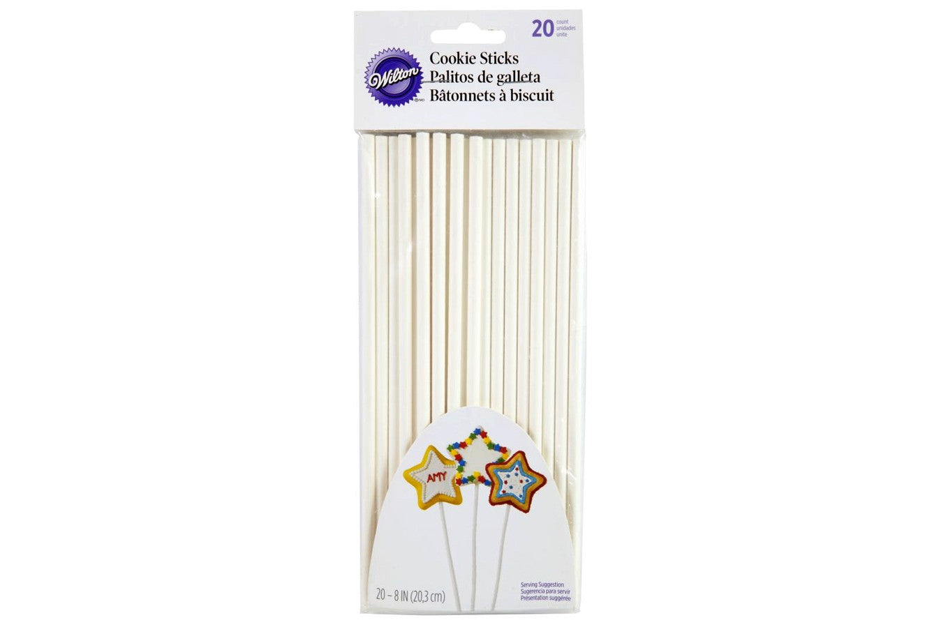Wilton 8" Cookie Sticks - Pack of 20 - The Cooks Cupboard Ltd