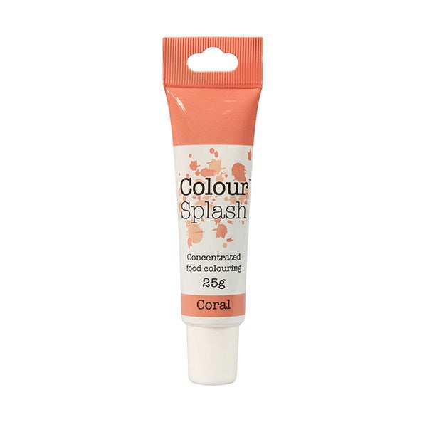 Colour Splash Gel -Coral Colouring - 25g - The Cooks Cupboard Ltd