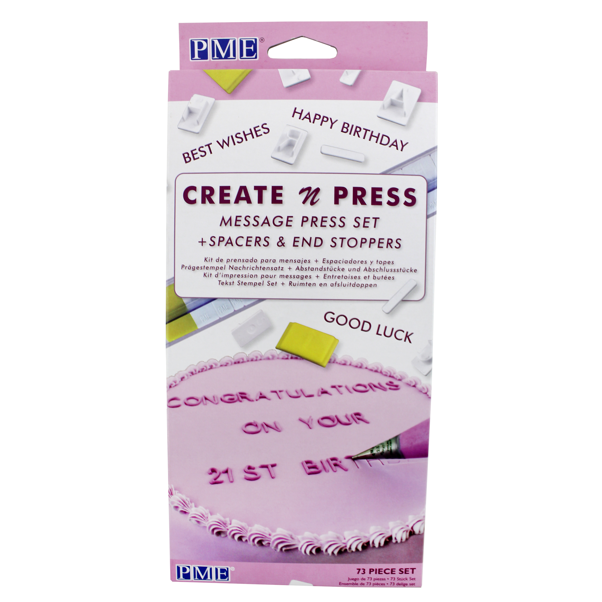 PME Create n Press Message Press Set with Spacers and End Stoppers