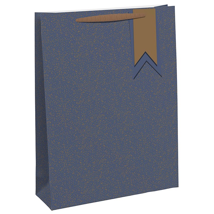 Navy Speckle Gift Bag - The Cooks Cupboard Ltd