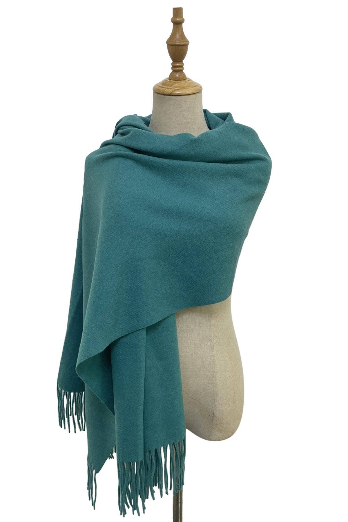 Soft Wool Tassel Blanket Wrap Scarf - Choose Colour