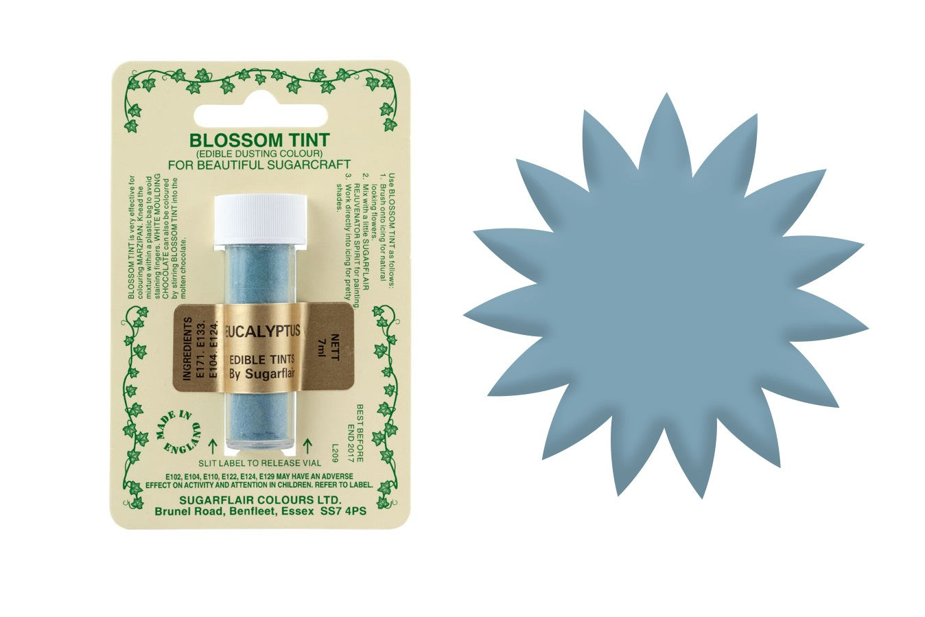 Sugarflair Blossom Tint Eucalyptus - The Cooks Cupboard Ltd