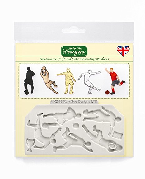 Katy Sue Mould - Footballer Silhouettes Football Players - The Cooks Cupboard Ltd