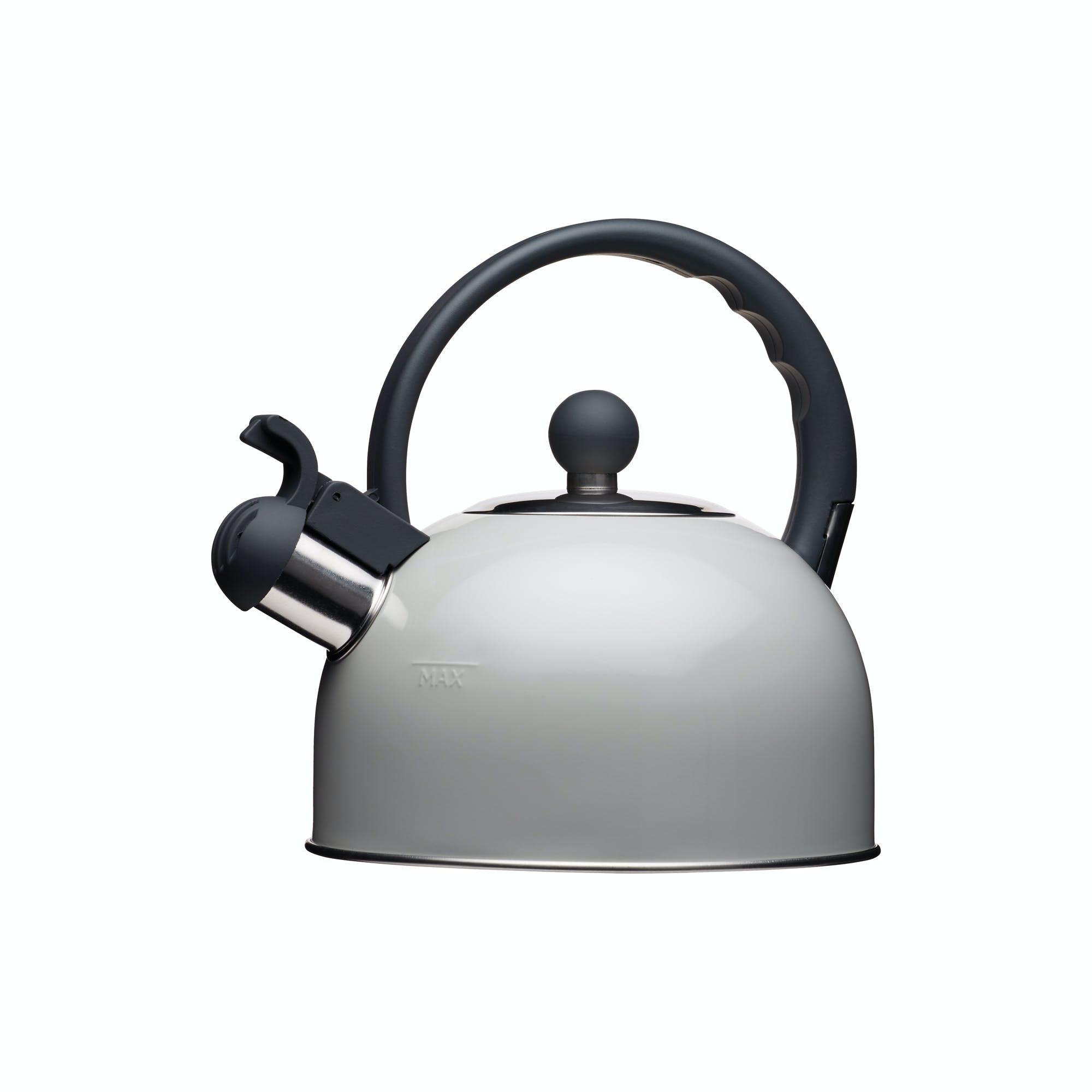Living Nostalgia French Grey Traditional 1.4 Litre Whistling Kettle - Kate's Cupboard