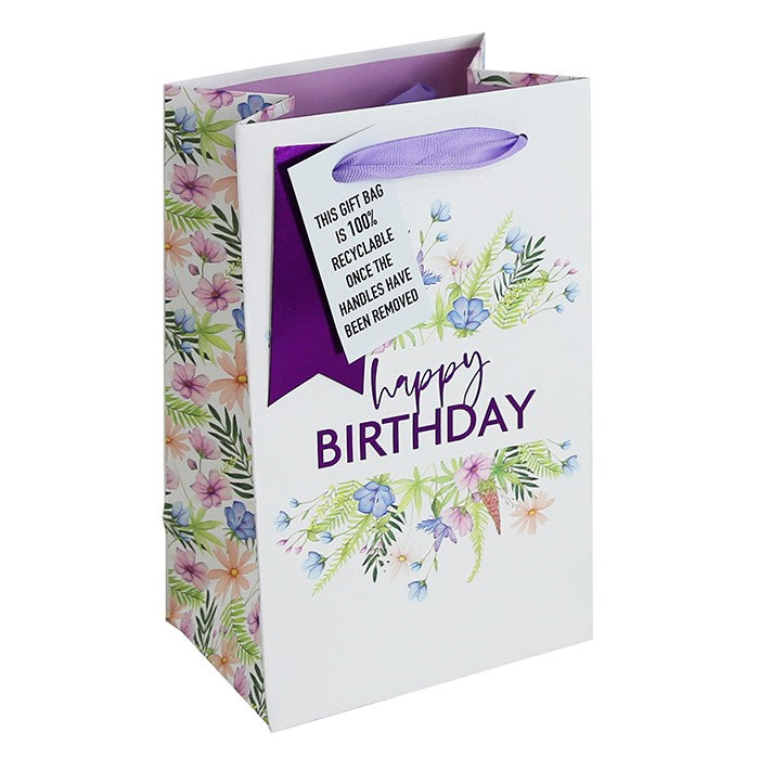 Jeff Banks Floral Happy Birthday Small / Perfume Gift Bag