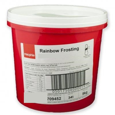 MACPHIE RAINBOW FROSTING Cake or Cupcake Buttercream Topping - CHOCOLATE 5KG - The Cooks Cupboard Ltd