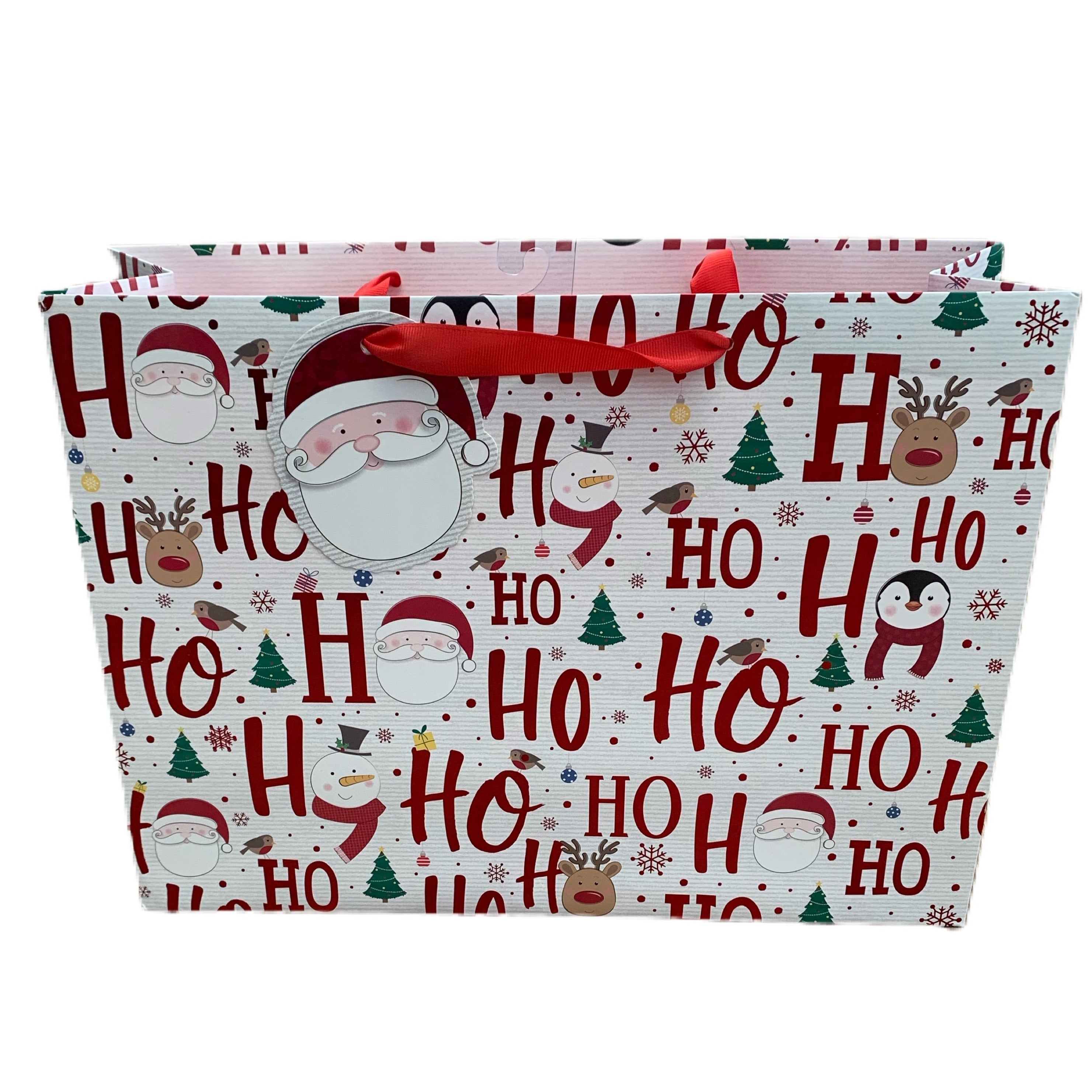 HOHOHO Christmas Santa Gift bag and Tag - The Cooks Cupboard Ltd