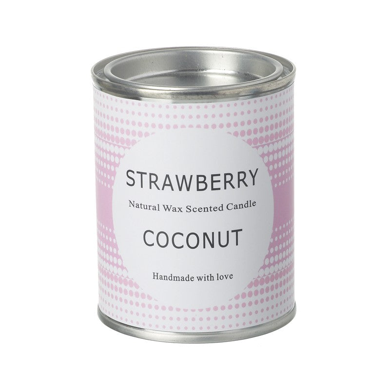 Strawberry Coconut Scented Tin Candle - Kate's Cupboard