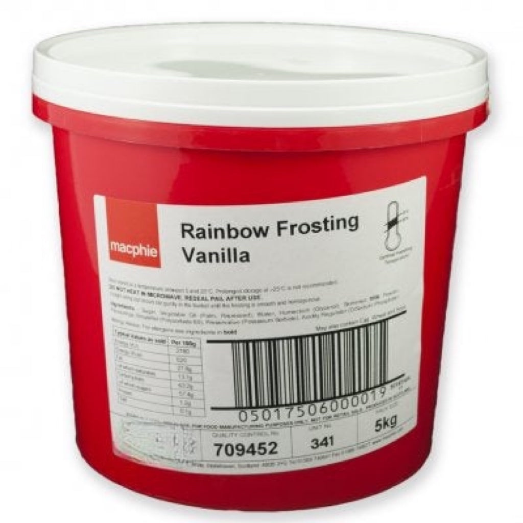 Macphie Cake or Cupcake Buttercream Frosting Topping - VANILLA 5KG - Kate's Cupboard