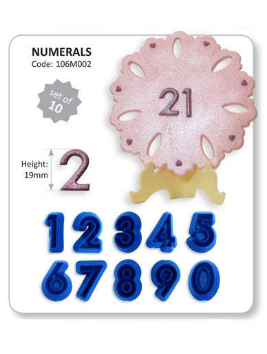 JEM Numerals (0-9) - Set of 10 Number Cutters - The Cooks Cupboard Ltd