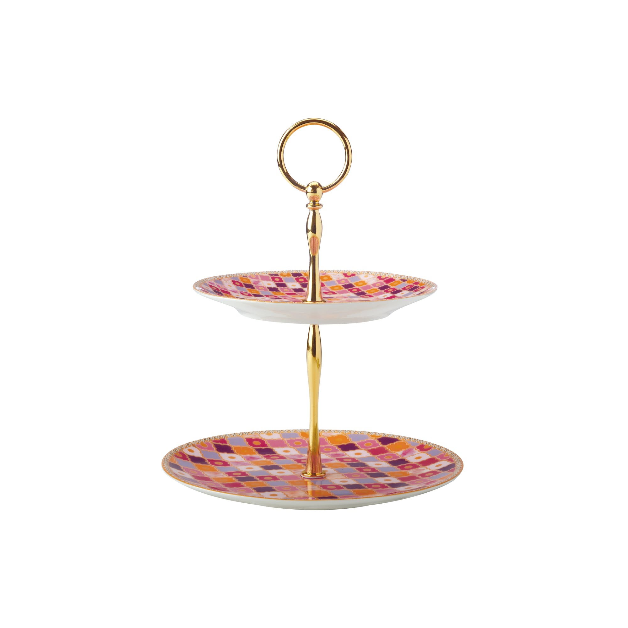 Maxwell & Williams Teas & C's Kasbah Rose Two Tiered Afternoon Tea Cake Stand - Kate's Cupboard