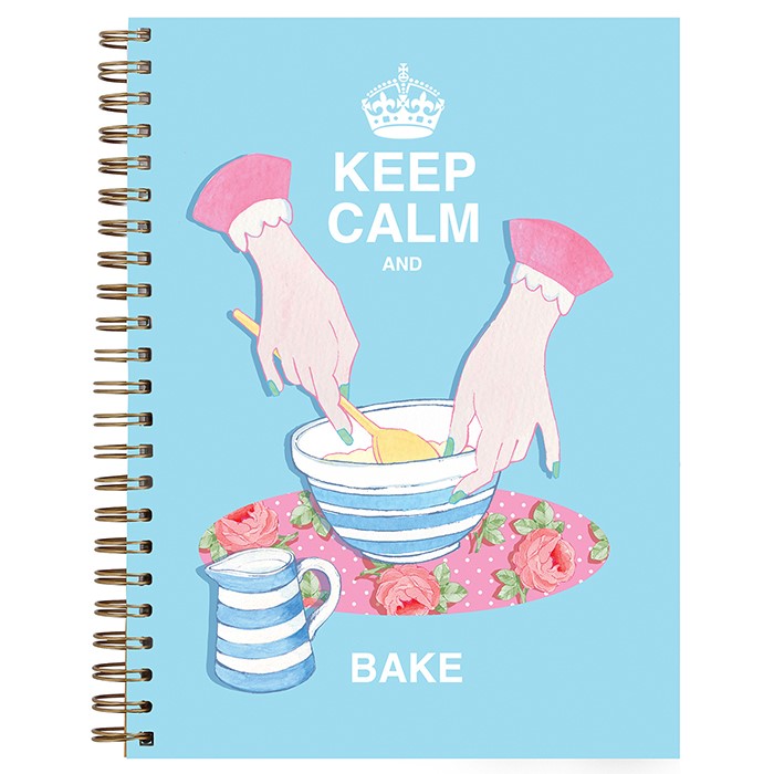 Keep Calm & Bake A5 Notebook