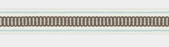 Ladder Stich Brown and Cream Ribbon 15mm - Kate's Cupboard