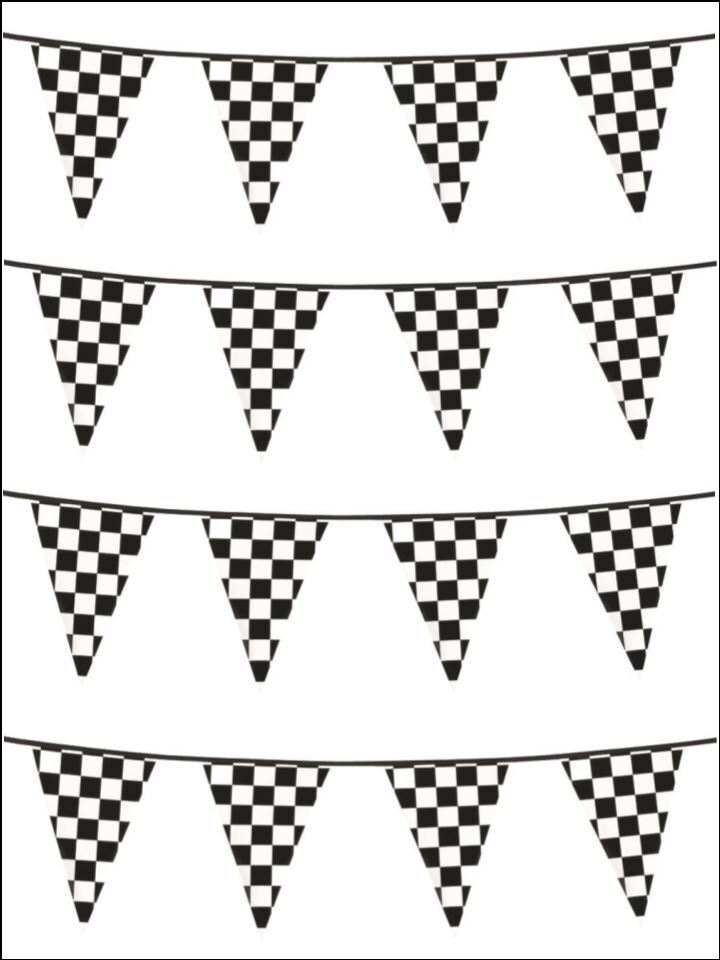 Checked flag Racing check flag racing flags Printed Cake Decor Topper Icing Sheet Toppers Decoration