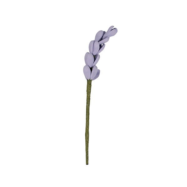 Gum Paste - Lilac Lavender Flower Spray - 140mm Inc Wire - Kate's Cupboard
