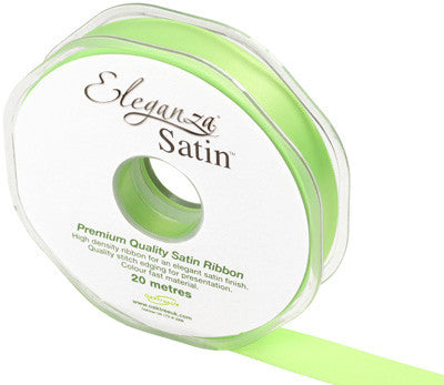 Lime Green Satin Ribbon - 15mm - The Cooks Cupboard Ltd