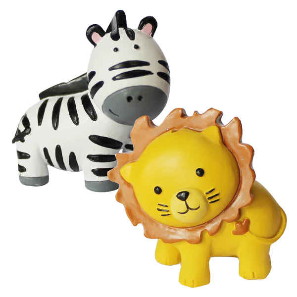 Lion or Zebra Cute Animal Resin Cake Topper - Sold Singly - Kate's Cupboard