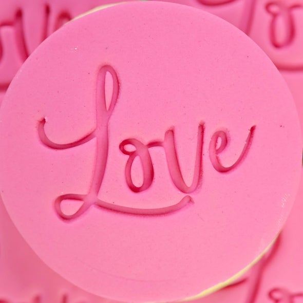 Sweet Stamp Embosser Embossing Sugarcraft Stamp - Love - Kate's Cupboard