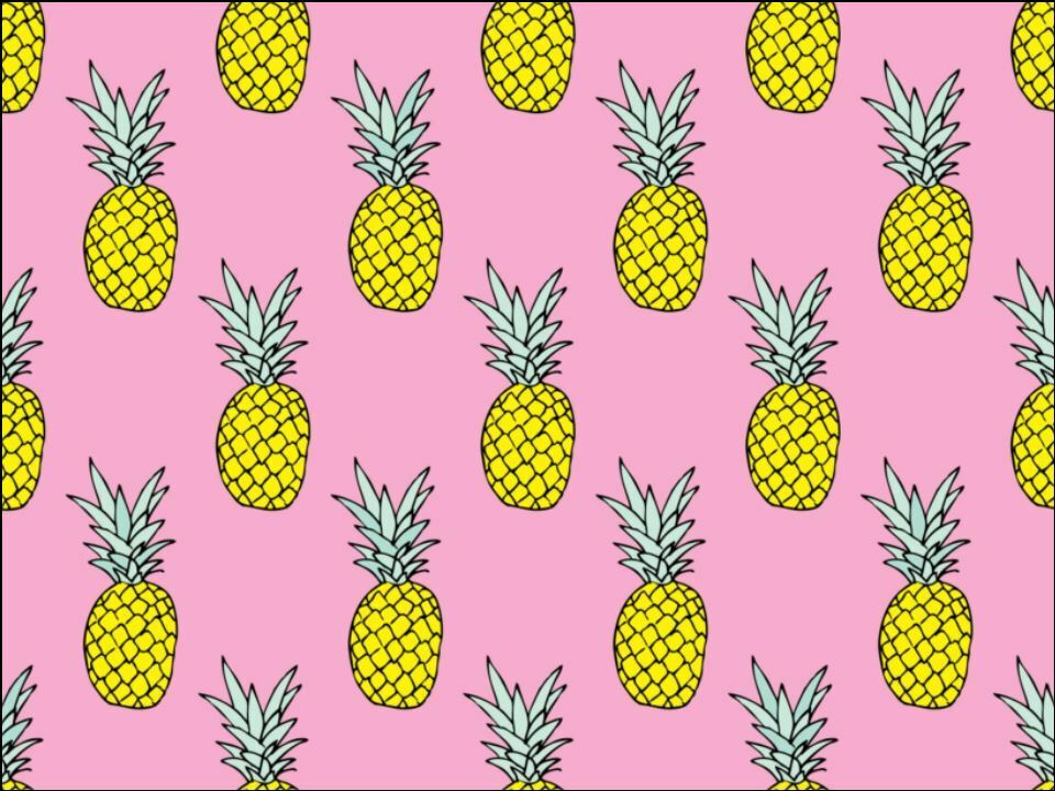 pineapple tropical background Pink Edible Printed Cake Decor Topper Icing Sheet Toppers Decoration