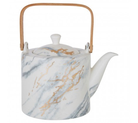 Marble Gold Luxe Tea Pot - The Cooks Cupboard Ltd