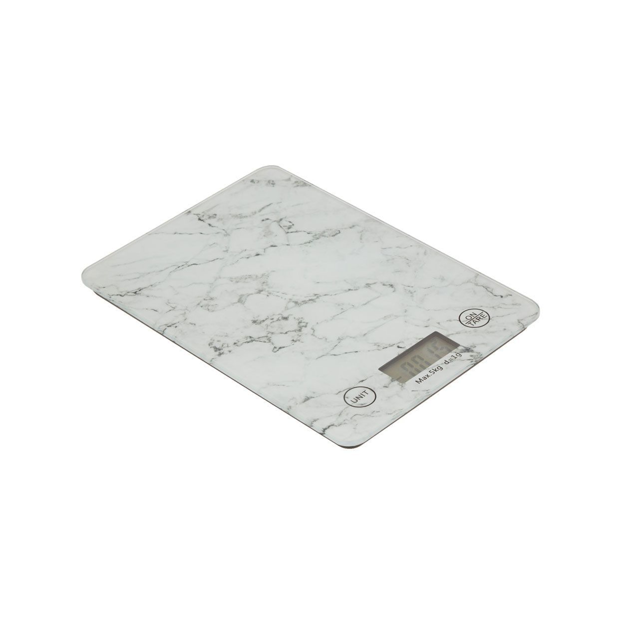Marble Grey Digital Glass Kitchen Weighing Scales 5KG Capacity
