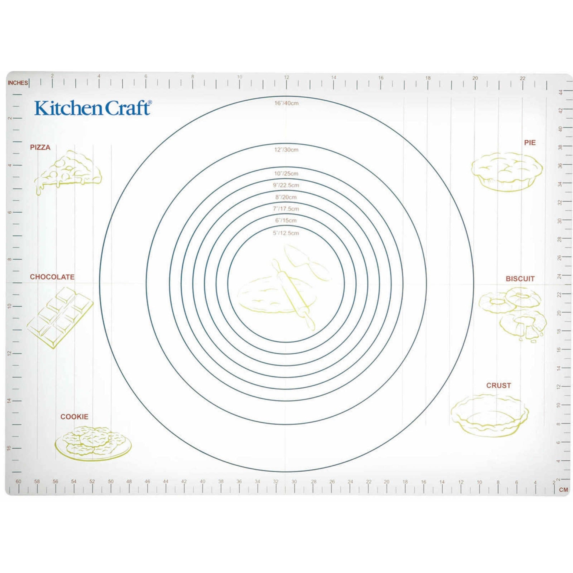 KitchenCraft Non-Stick 43cm x 61cm Pastry Mat - The Cooks Cupboard Ltd