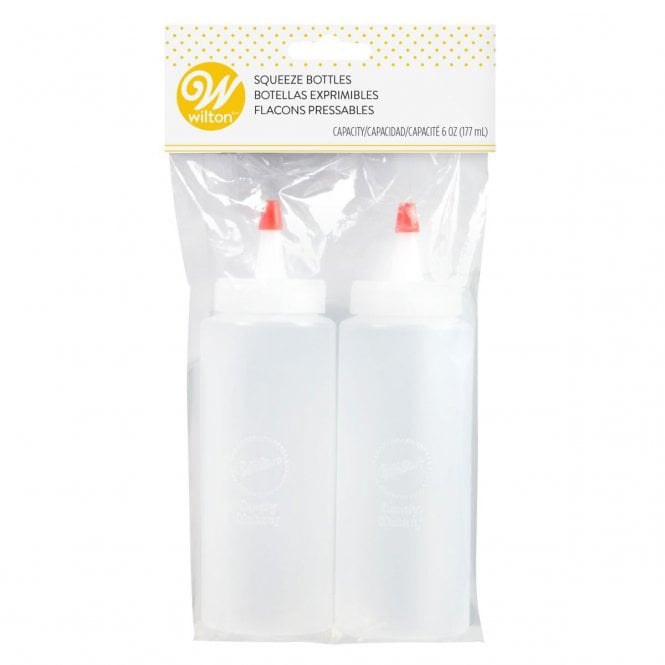 Wilton Decorating Squeeze Bottle - Pack of 2- Ideal for drip Cakes