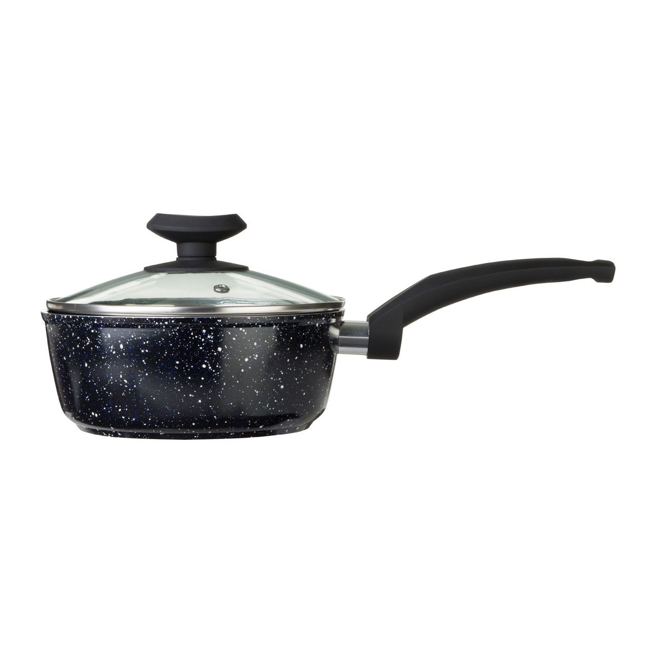 Maison by Premier Stoneflam Forged Aluminium Saucepan with Glass Lid